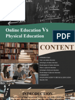 Online Education Vs Physical Education