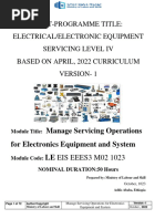 M06 - Manage Servicing Operations