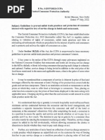 Guidelines To Prevent Unfair Trade Practices and Protection of Consumer Interest With Regard To Levy of Service Charge in Hotels and Restaurants