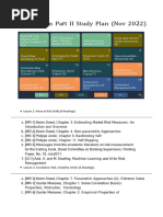 FRM Exam Part II Study Plan