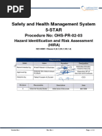 OHS-PR-02-03 HIRA Hazard ID & Risk Assessment