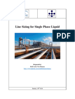 Line Sizing For Single Phase Liquid