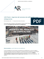 Agentes Del Proceso de Edificación y Sus Obligaciones LOE