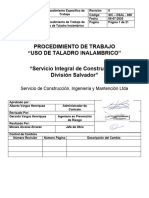 PT Especifico de Uso de Taladro Inalambrico LISTO