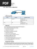 1.1.7 Lab - Basic Switch Configuration (Finished)