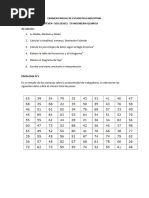 Examen Parcial de Estadistica Industrial