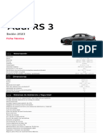 RS3 Audi Ficha Tecnica MY 2023