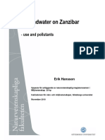 Groundwater On Zanzibar - Erik Hansson