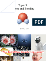 Topic 3 - Atoms and Bonding + Some Extra Chemistry