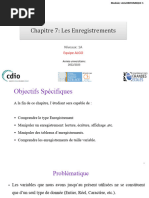 Les Enregistrements Complet 1