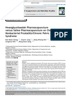 2017 Hwanglyunhaedok Pharmacopuncture Versus Saline Pharmacopuncture On Chronic Nonbacterial Prostatitis:Chronic Pelvic Pain Syndrome