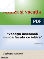 Munca Și Vocația