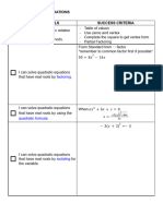 MPM2D - LG - Unit 4 - Quadratic Equations - MYP