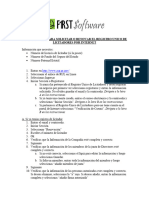 Solicitud o Renovación Del Registro Unico de Licitadores