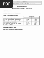 2004 Wheel Drive Shafts