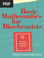 Basic Mathematics For Biochemists