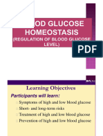 Blood Glucose Homeostasis