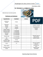 Ficha Tecnica Garbanzos Con Espinacas