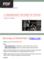 Nasizm and The Rise of Hitler