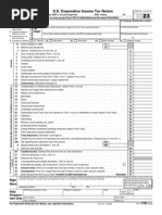 U.S. Corporation Income Tax Return: Type OR Print