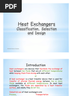 Heat Exchanger Classification and Selection