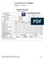 2nd Term AcademicTranscript