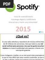 Plan de Marketing Digital - Spotify 2015