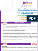 Balance of Payments Causes of Disequilibrium Approaches To Bop Policy Traditional Absorption and Monetary Approach1678901130918