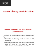 Routes of Drug Administration