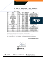 Certificado de Operatividad AACC Sala UPS Surquillo