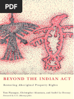 Beyond The Indian Act Restoring Aboriginal Property Rights