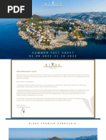 Rixos Premium Dubrovnik - Fact Sheet Summer 2022 en