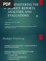 Lecture 3-Administering The Budget