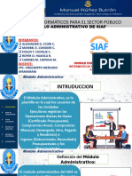 Modulo Administrativo de Siaf