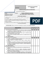 Primer Examen Administración de Proyectos Industriales