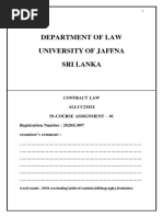 Contract Law Assignment