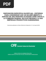 Disposicion Especifica DA-DPIF-002 2016-05-11