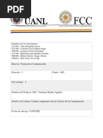 Act 4 - Cuadro Comparativo - Teorías de La Comunicación - (TC - A02)