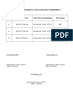 Formulir Permohonan Menjadi Dosen Pembimbing