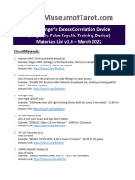 Excess Correlation Device - Materials List v1.0