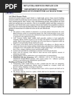 Method of Statement For Aac Block Work