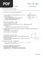 Ficha de Avaliação Formativa Nº3 - Cálculo Vetorial No Plano e No Espaço