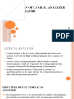 Design of Lexical Analyzer Generator