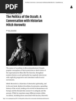 The Politics of The Occult - A Conversation With Historian Mitch Horowitz CounterPunch - Org