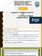 CL - 8 - Sci - CH 14 - Chemical Effects of Electric Current - Notebook Work