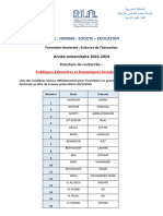 Liste PEDS Definitive