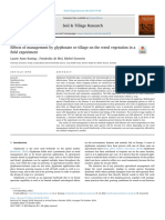 Effects of Management by Glyphosate or Tillage On The Weed Vegetation in A Field Experiment