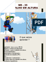 Treinamento Trabalho em Altura NR 35