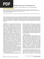 Synthesis Conditions of MG (OH) 2 Nanostructures by Hydrothermal Route