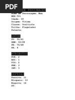 Ficha de Personagem